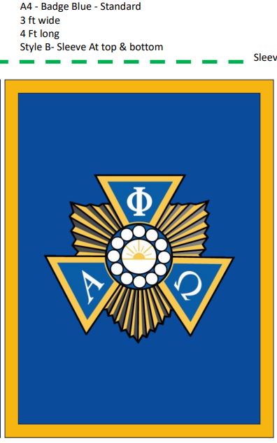 Badge Blue Standard (A4)